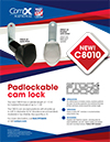 Click here to download a pdf of the CompX National C8010 Padlockable Cam Lock sheet