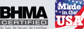All product manufactured and assembled in the United States. ISO 9001 certified.