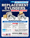 Click here to download a pdf of the CompX National Replacement Cylinders sheet