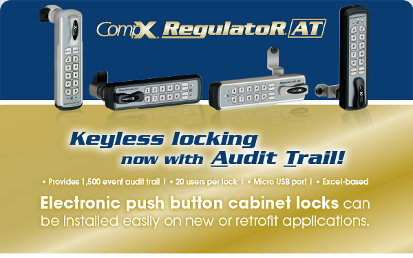 CompX RegulatoR AT: Keyless locking now with Audit Trail!