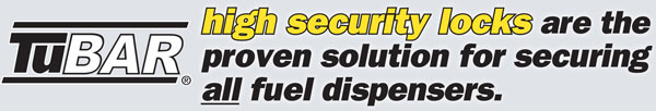 TuBAR high security locks are the proven solution for securing all fuel dispensers.