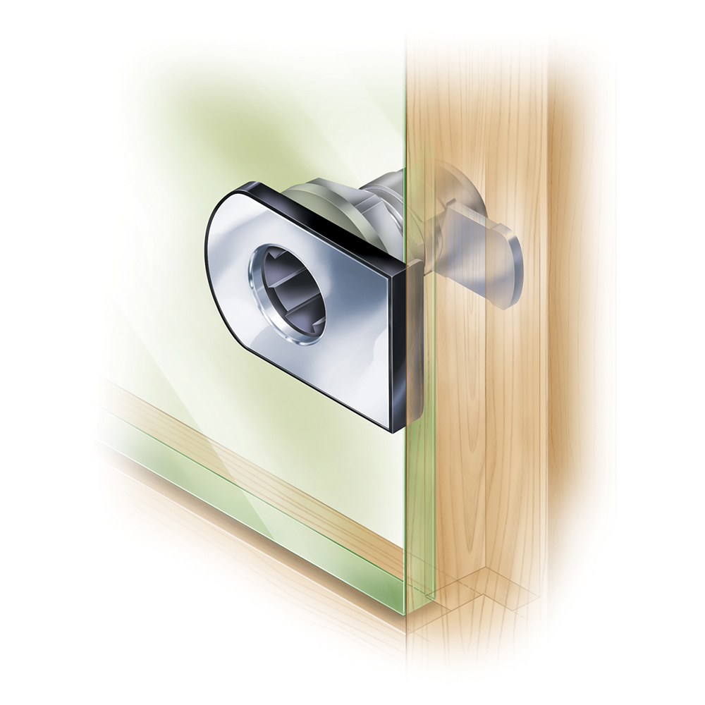Glass door cam lock – C301CB-14A