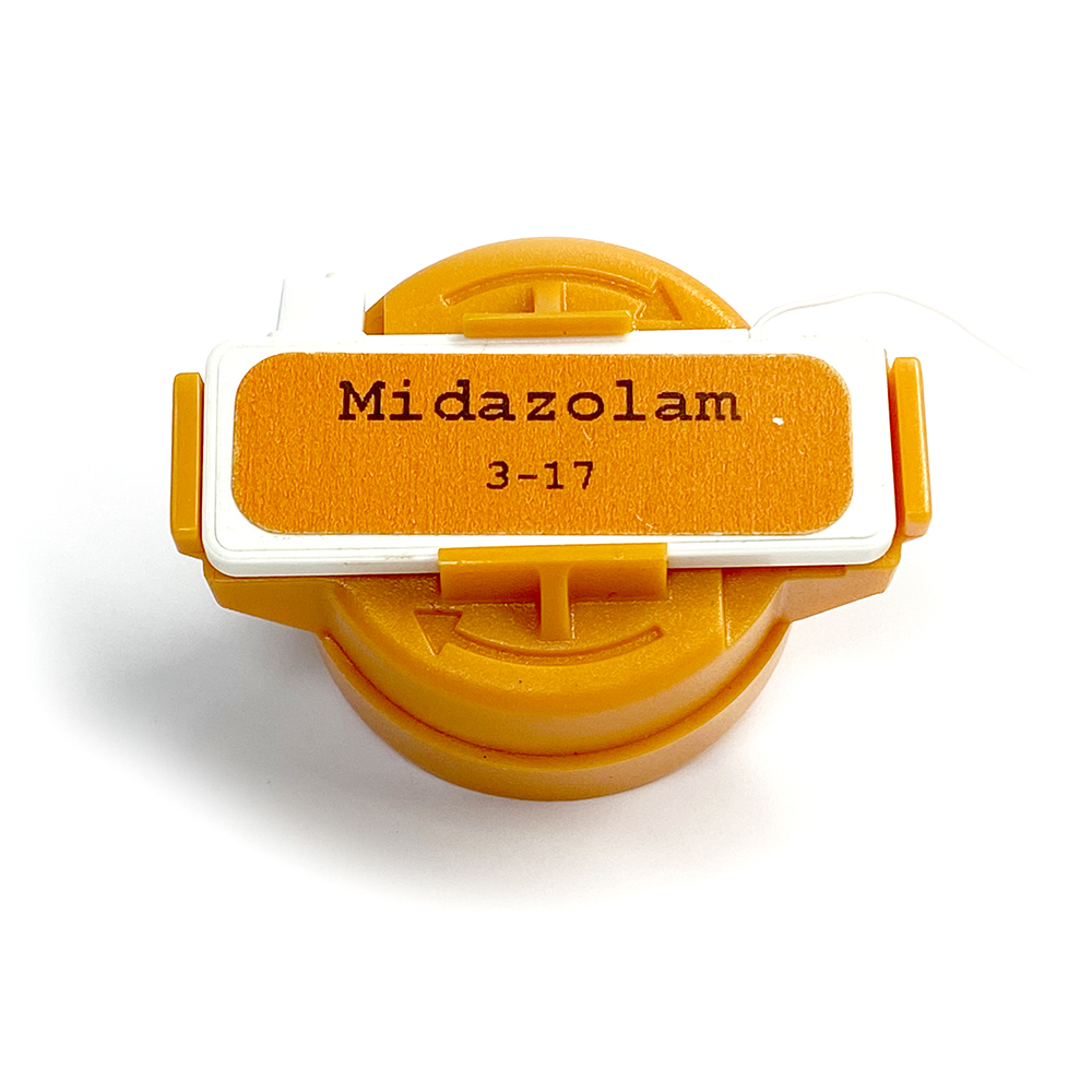 NARC iD RFID cap, orange – midazolam – RF-CAP-MIDAZ