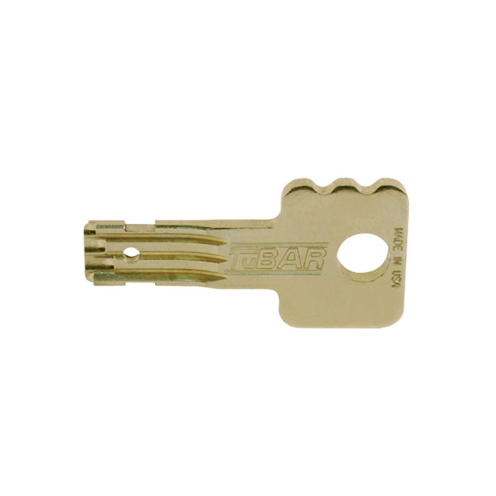 TuBAR stainless steel key stamped with code – T3-1013