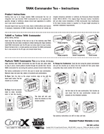 TANK Commander Too instructions sheet