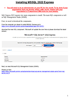 Installing MSSQL 2022