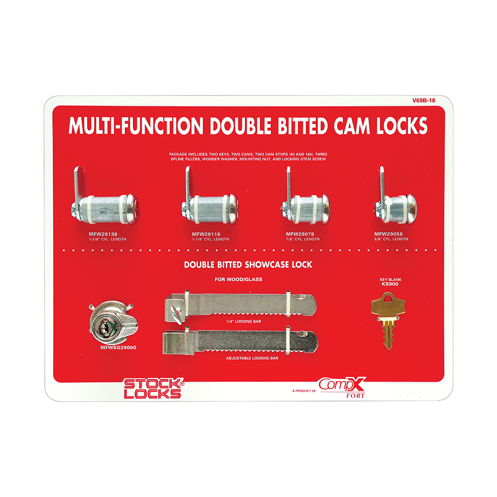Multi-function double bitted cam lock-fort – V69B-18