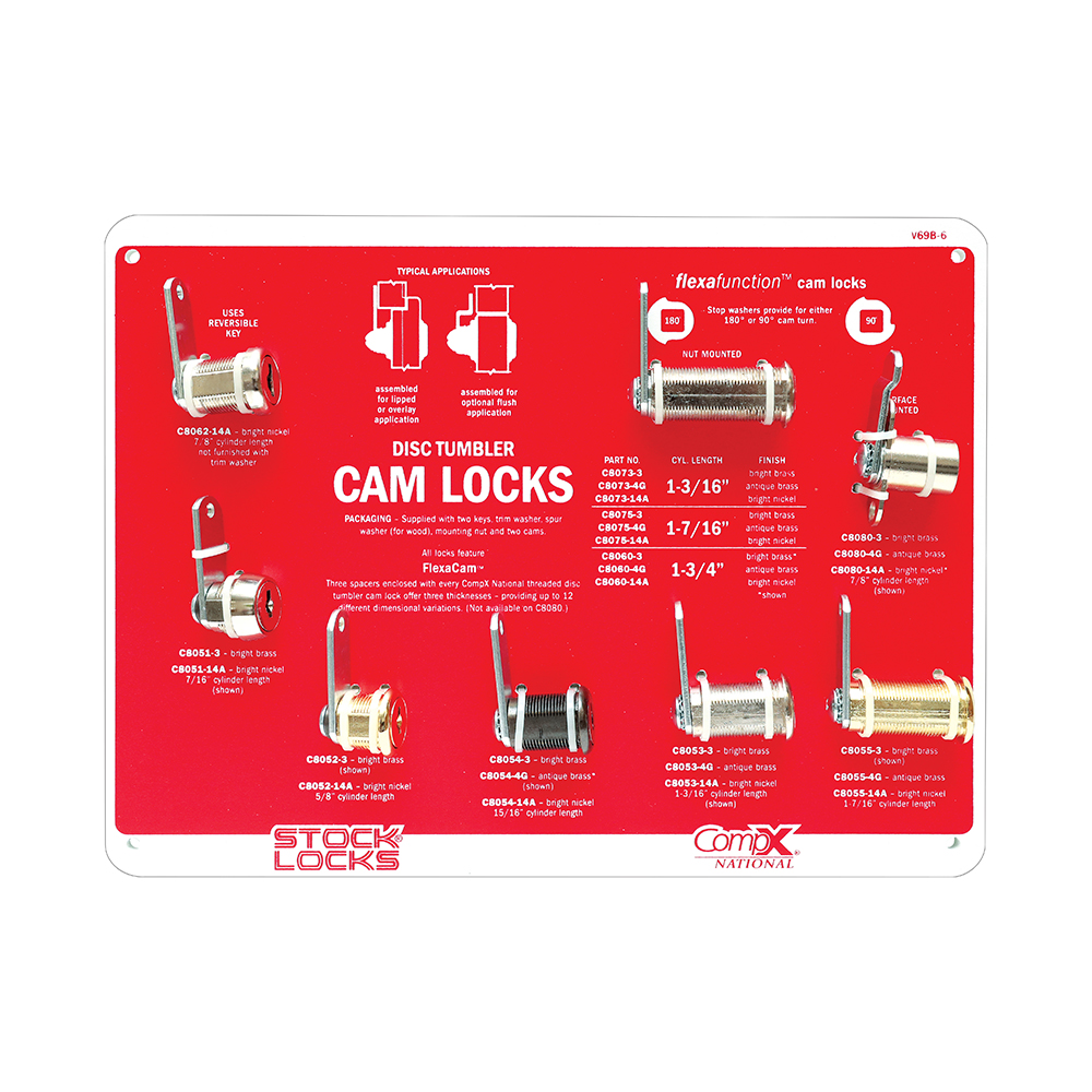 Disc tumbler cam locks – V69B-6
