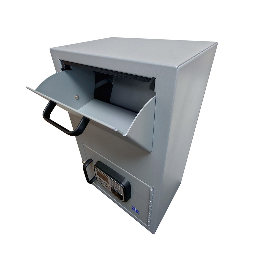 Narcotics Drop box with CompX eLock 300 series cabinet – Wifi ready, proximity card reader + keypad – WS-PRKP-NARC-DROP